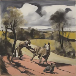 a landscape by Paula Rego