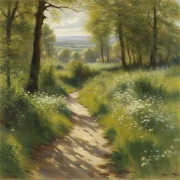 a landscape by Peder Mork Monsted