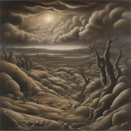 a landscape by Peter Howson
