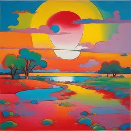 a landscape by Peter Max