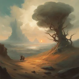 a landscape by Peter Mohrbacher