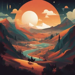 a landscape by Petros Afshar
