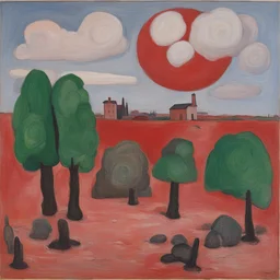 a landscape by Philip Guston