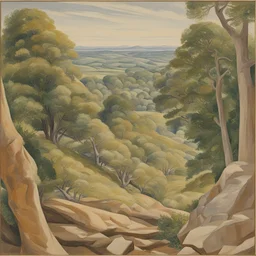 a landscape by Philip Pearlstein