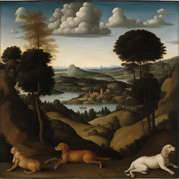 a landscape by Piero di Cosimo