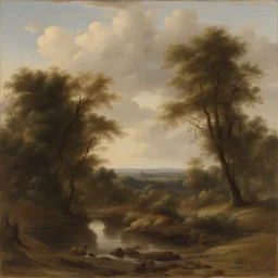 a landscape by Pierre Jean Van der Ouderaa