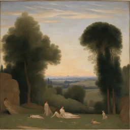 a landscape by Pierre Puvis de Chavannes