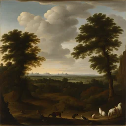 a landscape by Pieter-Jansz van Asch