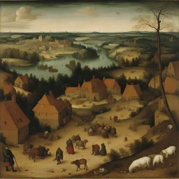 a landscape by Pieter Bruegel