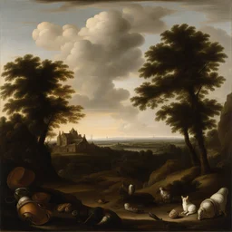 a landscape by Pieter Claesz