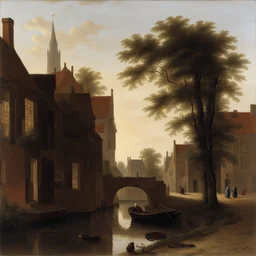 a landscape by Pieter de Hooch