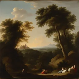 a landscape by Pietro Antonio Rotari