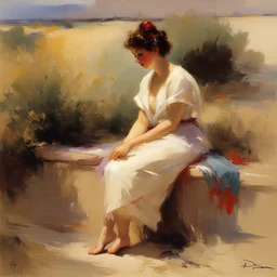 a landscape by Pino Daeni