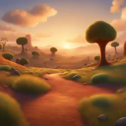 a landscape by Pixar