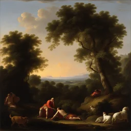 a landscape by Pompeo Batoni