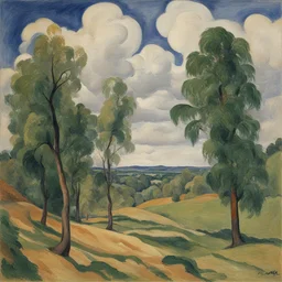 a landscape by Pyotr Konchalovsky