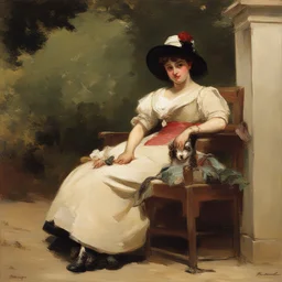 a landscape by Raimundo de Madrazo y Garreta