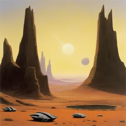 a landscape by Ralph McQuarrie