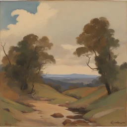 a landscape by Randolph Stanley Hewton