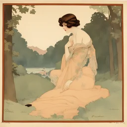 a landscape by Raphael Kirchner