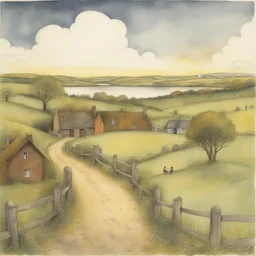a landscape by Raymond Briggs