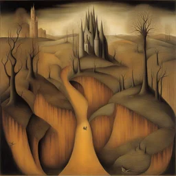 a landscape by Remedios Varo