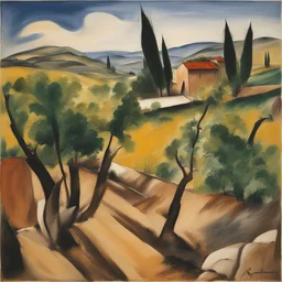 a landscape by Renato Guttuso