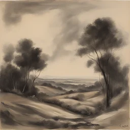 a landscape by Reuben Nakian