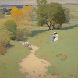 a landscape by Richard E. Miller