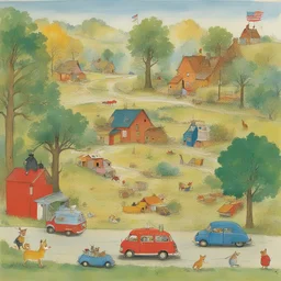 a landscape by Richard Scarry