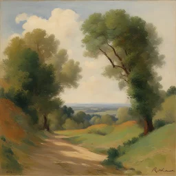 a landscape by Robert Antoine Pinchon