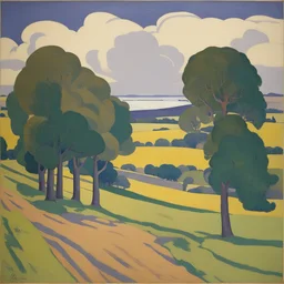 a landscape by Robert Bevan