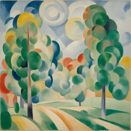 a landscape by Robert Delaunay