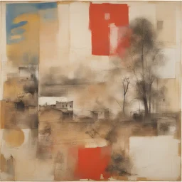 a landscape by Robert Rauschenberg