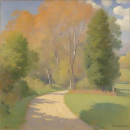 a landscape by Robert Vonnoh