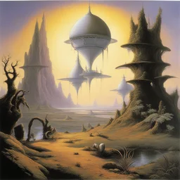 a landscape by Rodney Matthews