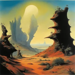 a landscape by Roger Dean