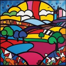 a landscape by Romero Britto