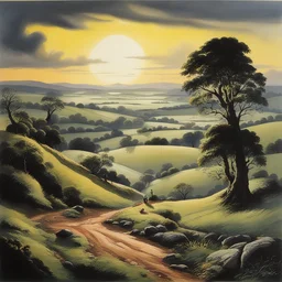 a landscape by Ron Embleton