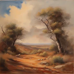 a landscape by Roy Krenkel