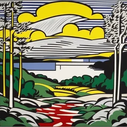 a landscape by Roy Lichtenstein