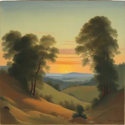 a landscape by Rudolf Hausner