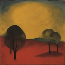 a landscape by Rufino Tamayo