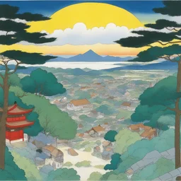 a landscape by Rumiko Takahashi