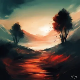 a landscape by Ryky
