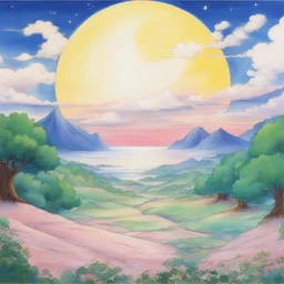 a landscape by Sailor Moon