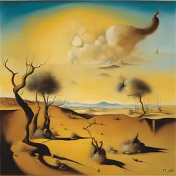 a landscape by Salvador Dali