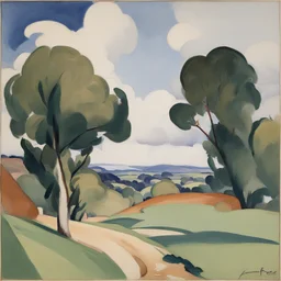 a landscape by Samuel Peploe