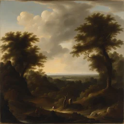 a landscape by Samuel van Hoogstraten