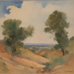 a landscape by Sanford Kossin